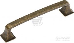 Ручка-скоба 128мм матовая античная бронза 7381