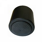 Опора пластиковая прорезиненная h15 (черная) (500)